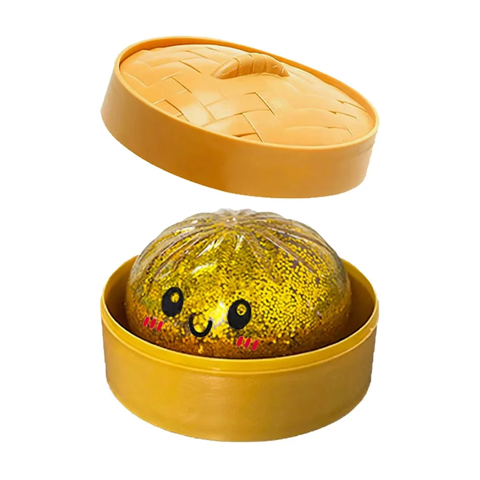 Dumpling Squishies Cute Colorful Bun Toy Slow Rising Stress Relief Fidget Toy for Kids