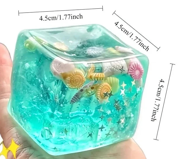 Squishy Ocean Stress Cube  Maltose Water