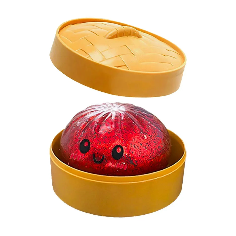 Dumpling Squishies Cute Colorful Bun Toy Slow Rising Stress Relief Fidget Toy for Kids