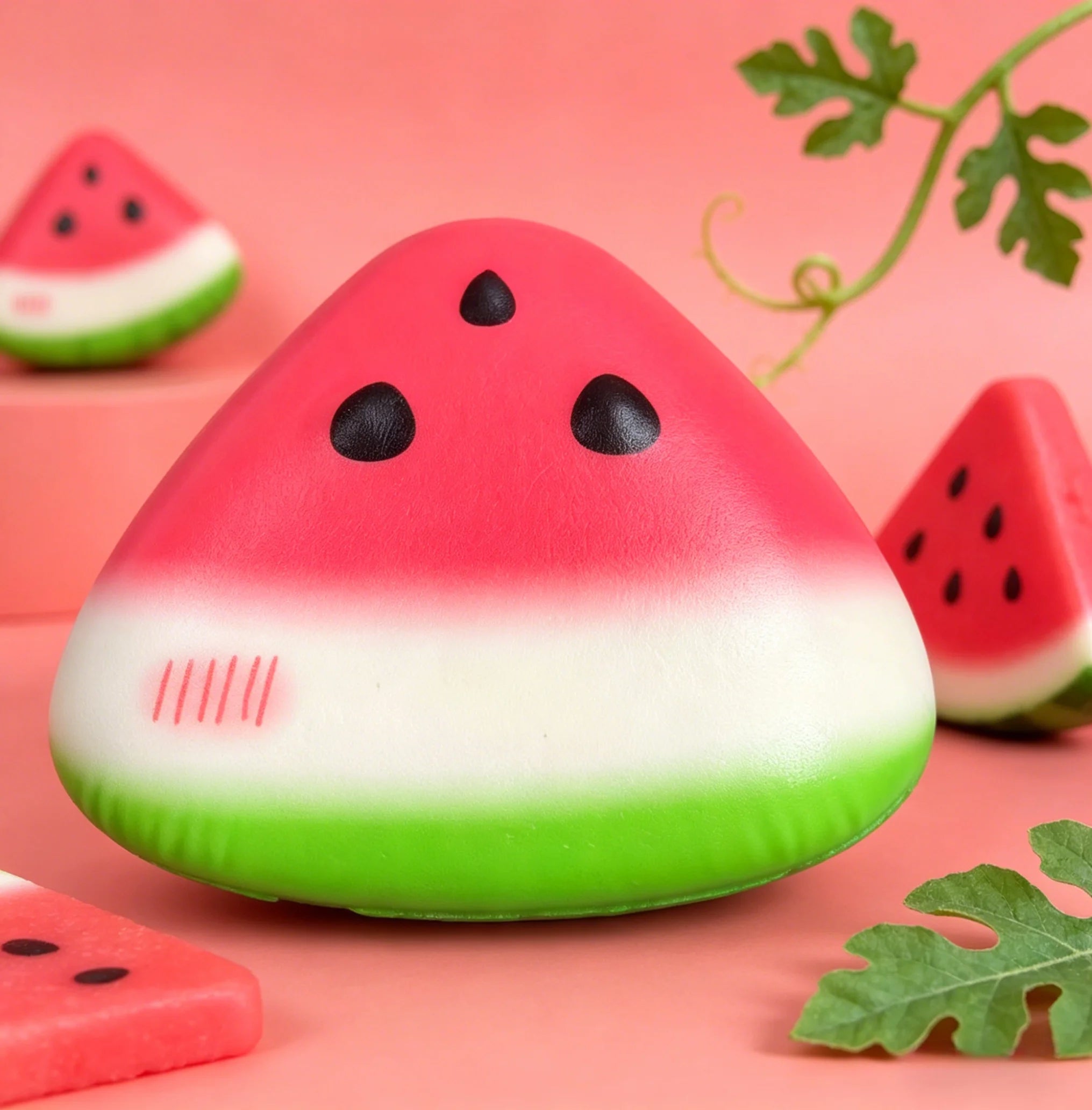 Squishy Watermelon Fidget Toy Anti-Stress Slow Rising Fruit Pinch Squeeze Stress Reliever Funny Pressure Reducer Prop