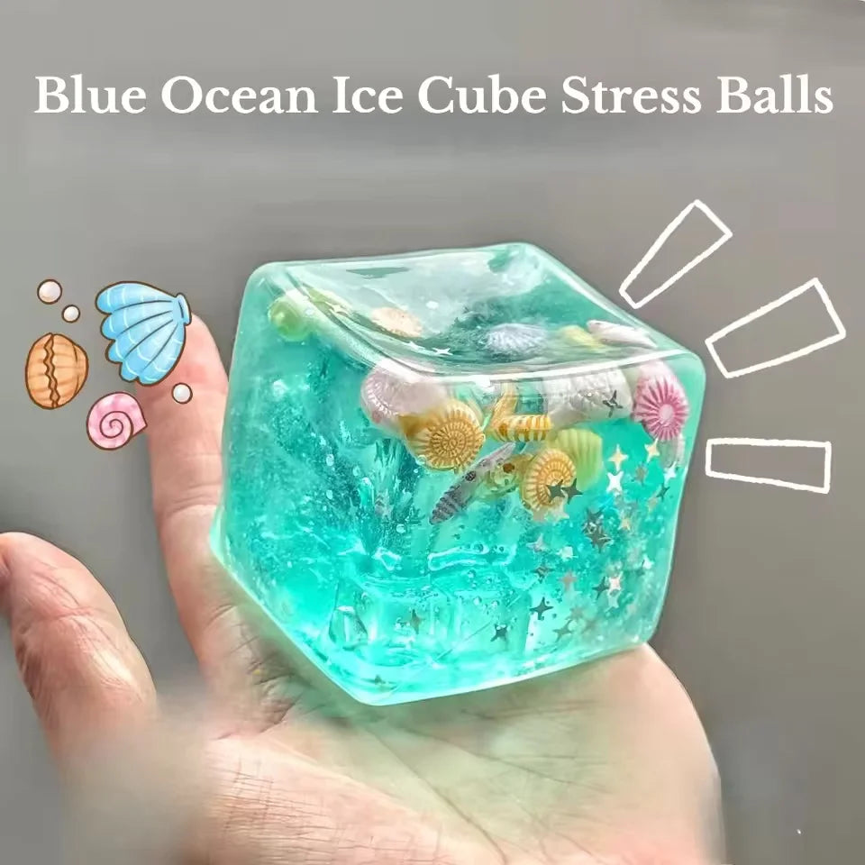 Squishy Ocean Stress Cube  Maltose Water